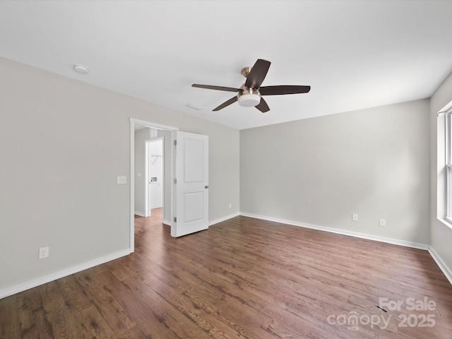 113 Devynn Ridge Ct, Mount Holly, NC 28120 - unfurnished bedroom featuring wood finished floors, ceiling fan, and baseboards