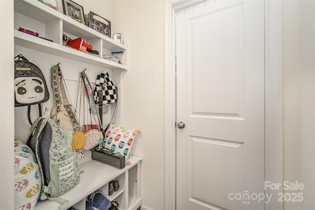 view of mudroom