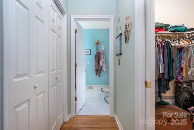 27 Hunting Lodge Dr, Black Mountain, NC 28711 - hall with baseboards and light wood-style flooring