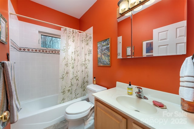 27 Hunting Lodge Dr, Black Mountain, NC 28711 - bathroom with shower / bath combo with shower curtain, toilet, and vanity
