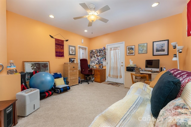 27 Hunting Lodge Dr, Black Mountain, NC 28711 - interior space with ceiling fan and recessed lighting