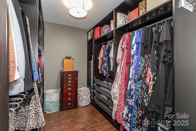 4924 Riverdale Dr, Charlotte, NC 28273 - spacious closet featuring wood finished floors