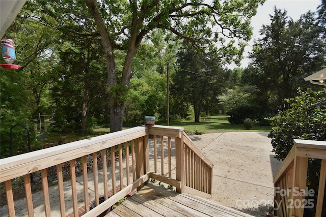 view of wooden terrace