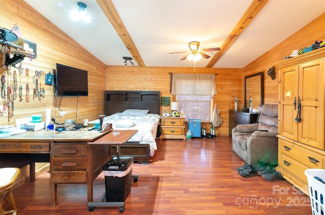 27 Venice Pl, Canton, NC 28716 - bedroom featuring wood walls and wood finished floors