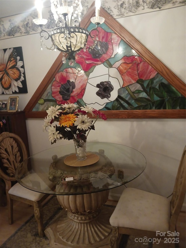 160 17th Street Pl NW Unit 3E, Hickory, NC 28601 - dining space featuring a notable chandelier