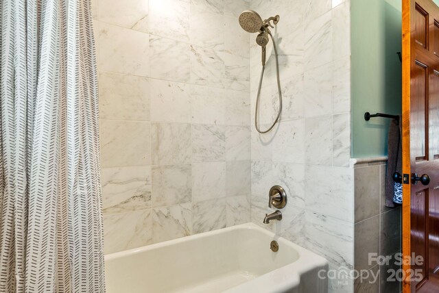 2 Bevlyn Dr, Asheville, NC 28803 - bathroom featuring shower / bath combo with shower curtain