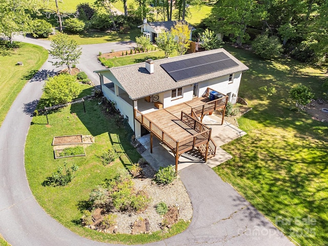 view from above of property