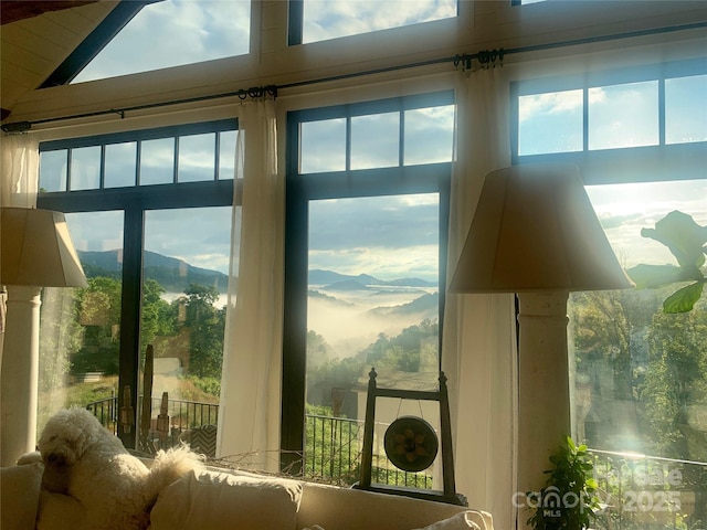details with a mountain view