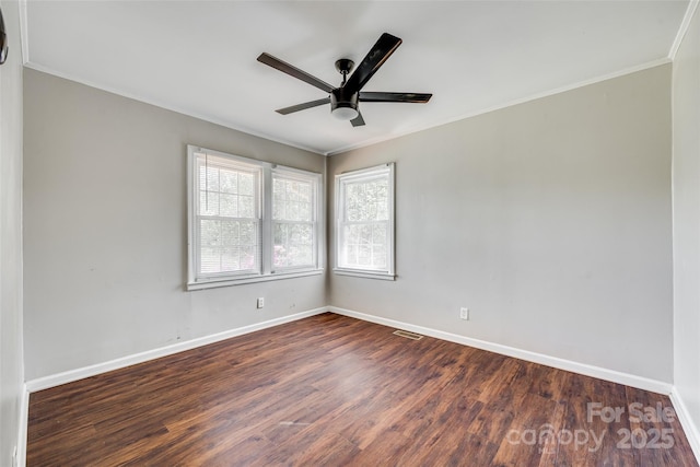 764 Emorywood Ln, Rock Hill, SC 29730 - spare room with wood finished floors, ceiling fan, and baseboards