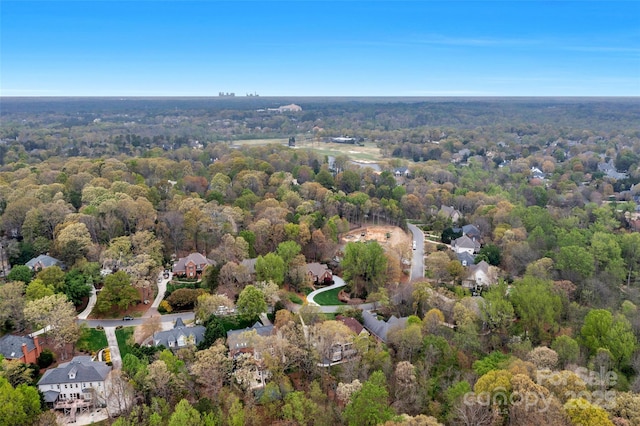 aerial view with a view of trees
