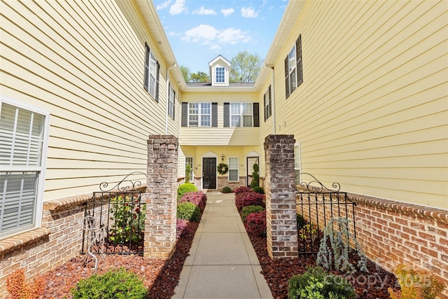 1386 21st Ave NE, Hickory, NC 28601 - doorway to property featuring brick siding