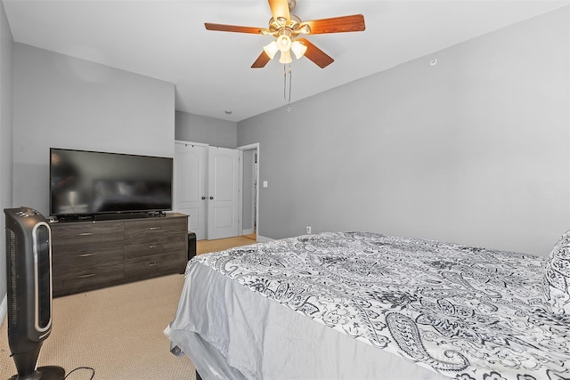 1386 21st Ave NE, Hickory, NC 28601 - bedroom with light colored carpet and a ceiling fan