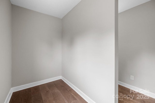 1801 Weststone Dr, Charlotte, NC 28208 - interior space with baseboards and dark wood finished floors