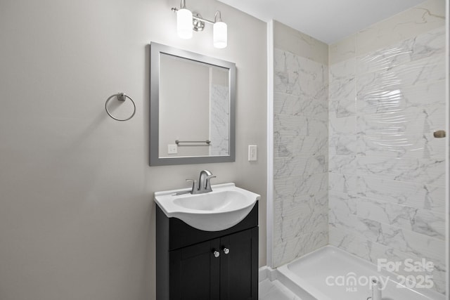 1801 Weststone Dr, Charlotte, NC 28208 - bathroom featuring vanity and walk in shower