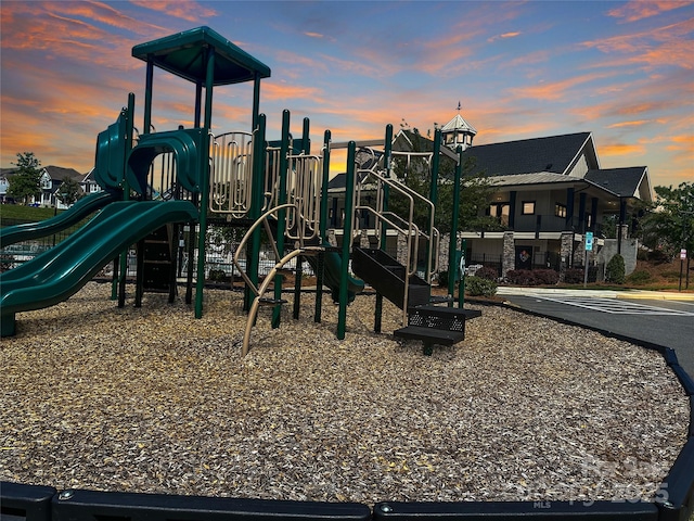 2097 Saddlebred Dr, Iron Station, NC 28080 - view of playground at dusk