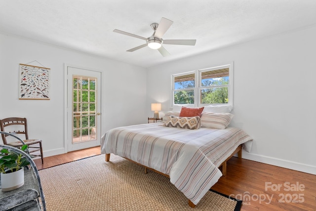 9 Mikayla Ln, Candler, NC 28715 - bedroom with access to outside, multiple windows, wood finished floors, and baseboards