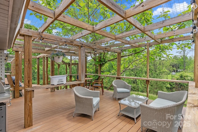 9 Mikayla Ln, Candler, NC 28715 - wooden deck featuring a pergola