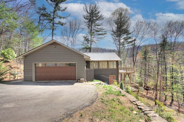 80 Vance Gap Rd, Asheville, NC 28805 - view of front of house featuring driveway and a garage