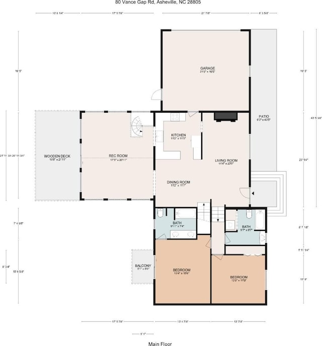 80 Vance Gap Rd, Asheville, NC 28805 - view of layout