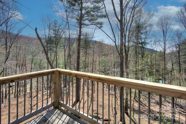 80 Vance Gap Rd, Asheville, NC 28805 - deck with a view of trees