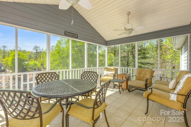 56 Lake Mist Ct Unit 30 & 30A, Nebo, NC 28761 - sunroom with ceiling fan and outdoor dining area