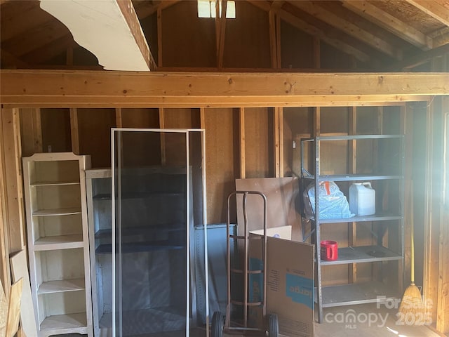 view of storage room