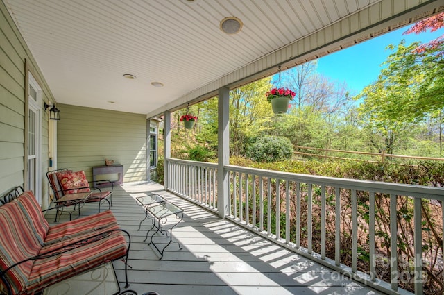 161 Hamburg Mountain Rd, Weaverville, NC 28787 - view of wooden porch