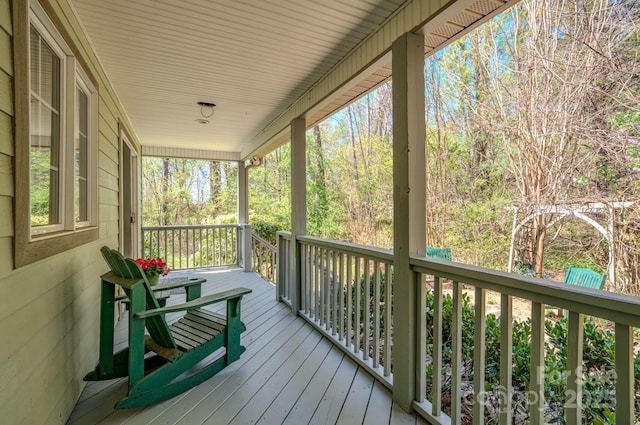161 Hamburg Mountain Rd, Weaverville, NC 28787 - view of wooden porch