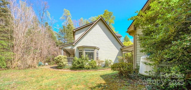 161 Hamburg Mountain Rd, Weaverville, NC 28787 - view of side of property with a lawn