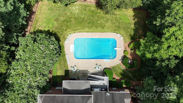 101 Saddletree Rd, Lincolnton, NC 28092 - bird's eye view of a pool