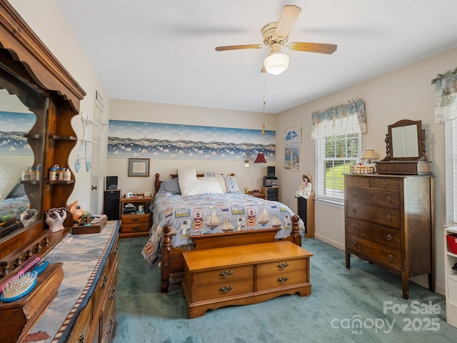 2248 Lawton Bluff Rd, Charlotte, NC 28226 - bedroom featuring carpet and ceiling fan