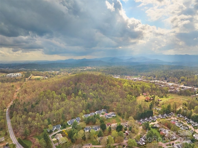 407 Sweeten Way, Asheville, NC 28803 - birds eye view of property with a mountain view and a forest view