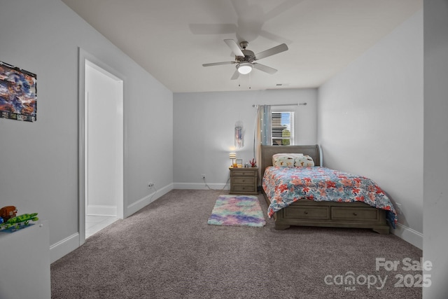 10904 Kilkenny Dr, Matthews, NC 28105 - carpeted bedroom with baseboards and ceiling fan