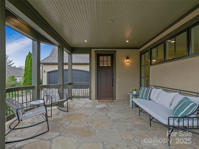17 Kiftsgate Ct, Asheville, NC 28804 - view of patio / terrace with outdoor lounge area