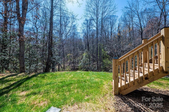 1314 39th Street Cir SW, Hickory, NC 28602 - view of yard featuring a wooded view