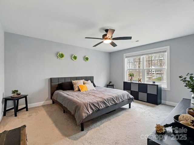 3018 Corinth Church Rd, Monroe, NC 28112 - bedroom featuring carpet floors, baseboards, and ceiling fan