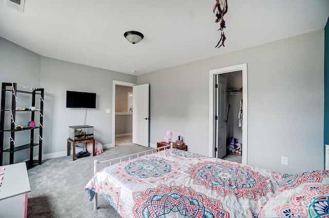 3018 Corinth Church Rd, Monroe, NC 28112 - bedroom featuring carpet, baseboards, and a walk in closet
