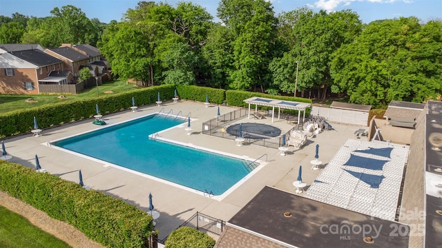 8308 Knights Bridge Rd, Charlotte, NC 28210 - community pool featuring fence, area for grilling, and a patio
