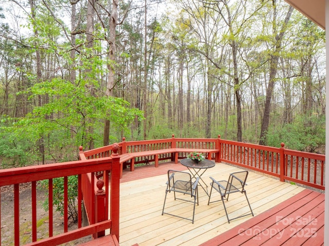 6108 Mcilwaine Rd, Huntersville, NC 28078 - deck with a forest view
