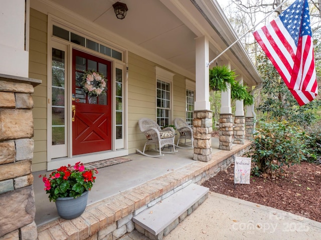 6108 Mcilwaine Rd, Huntersville, NC 28078 - view of exterior entry with covered porch