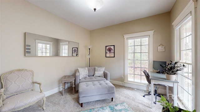 6108 Mcilwaine Rd, Huntersville, NC 28078 - living area with carpet flooring and baseboards