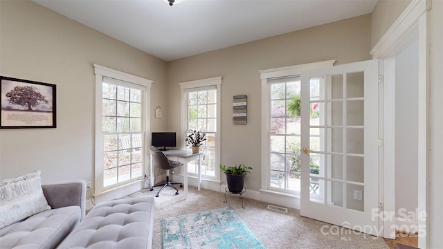 6108 Mcilwaine Rd, Huntersville, NC 28078 - carpeted office featuring baseboards and visible vents