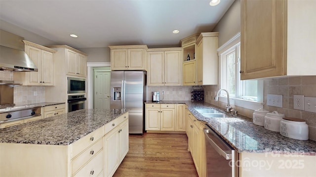 6108 Mcilwaine Rd, Huntersville, NC 28078 - kitchen with tasteful backsplash, stainless steel appliances, and a sink