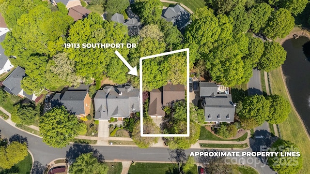 19113 Southport Dr, Cornelius, NC 28031 - aerial view with a residential view