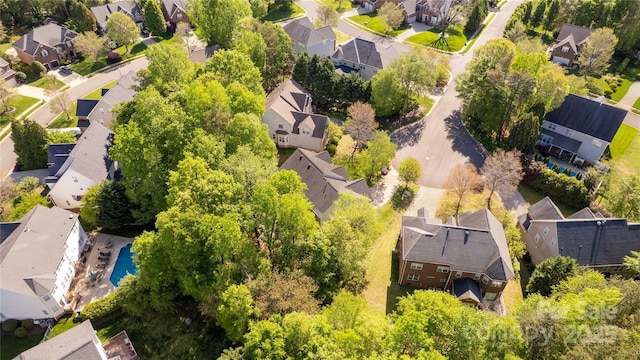 206 Coburn Ct, Fort Mill, SC 29715 - aerial view of residential area featuring a pool