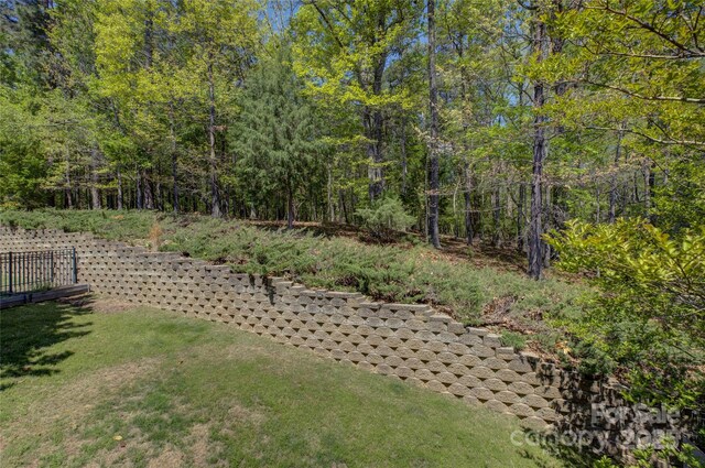 14103 Grand Traverse Dr, Charlotte, NC 28278 - view of yard featuring a forest view