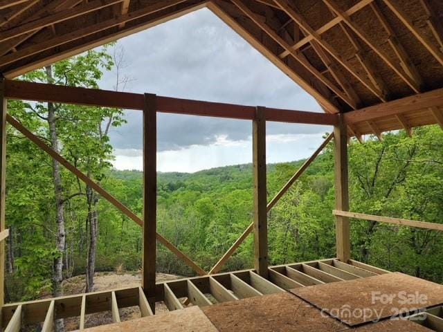 371 E Falls View Dr, Pisgah Forest, NC 28768 - exterior space with a forest view