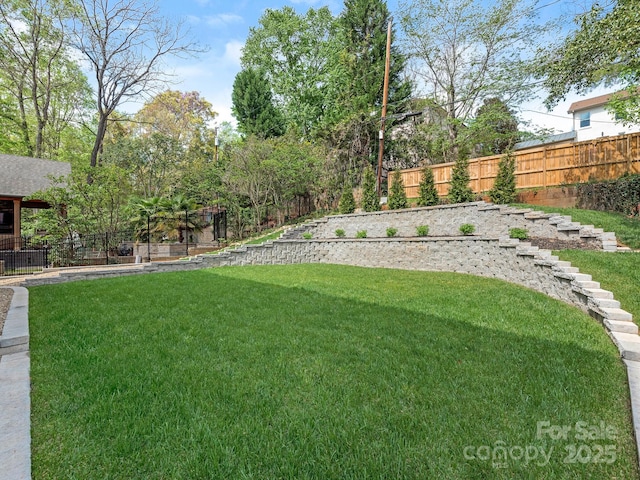 2909 Hanson Dr, Charlotte, NC 28207 - view of yard featuring fence
