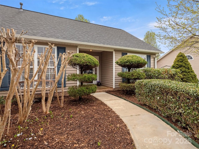 135 S Sunberry Trl, Fletcher, NC 28732 - doorway to property featuring roof with shingles