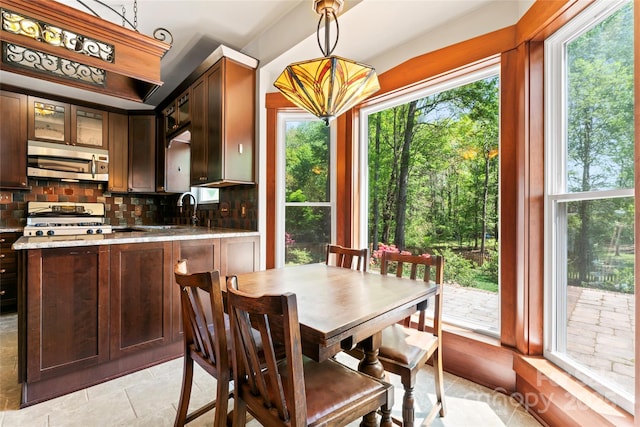 view of dining space